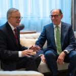 El presidente de Iberdrola, Ignacio Galán, se reúne con el primer ministro de Australia, Anthony Albanese