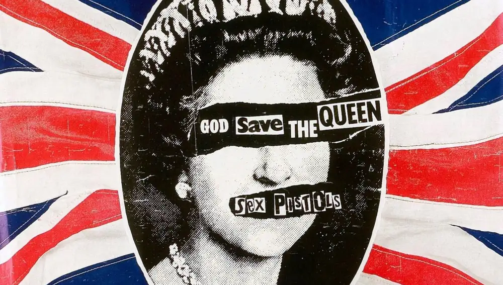 Portada del single &quot;God save the Queen&quot; de Sex Pistols