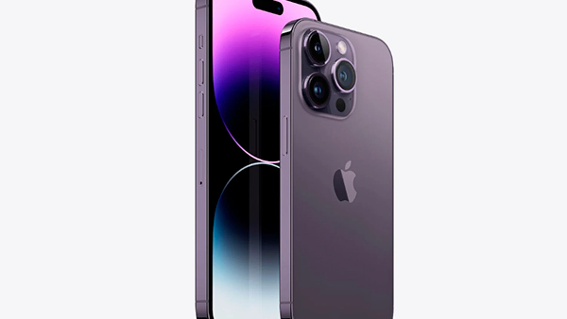 iPhone 14 Pro Max y Pro en color púrpura.