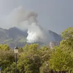 Incendio forestal en un paraje de Santiago-Pontones