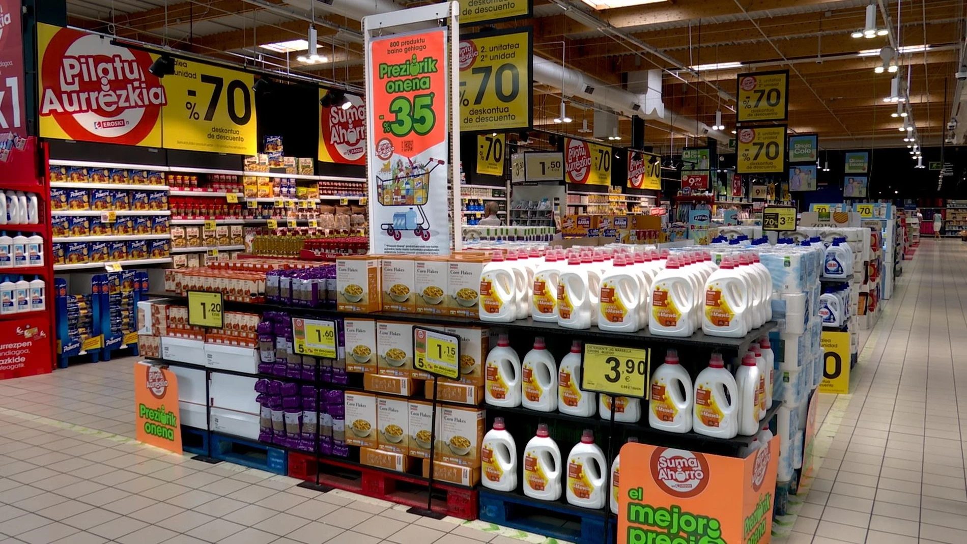 Promociones de un supermercado de Eroski