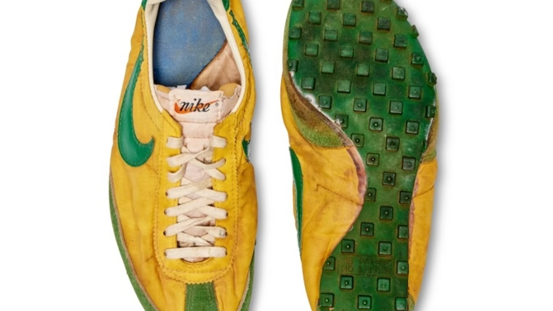 Zapatillas Nike que pertenecieron al campeón estadounidense de atletismo Steve Prefontaine.