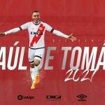 Raúl de Tomás regresa al Rayo Vallecano tras ser traspasado por el RCD Espanyol. RAYO VALLECANO 13/09/2022