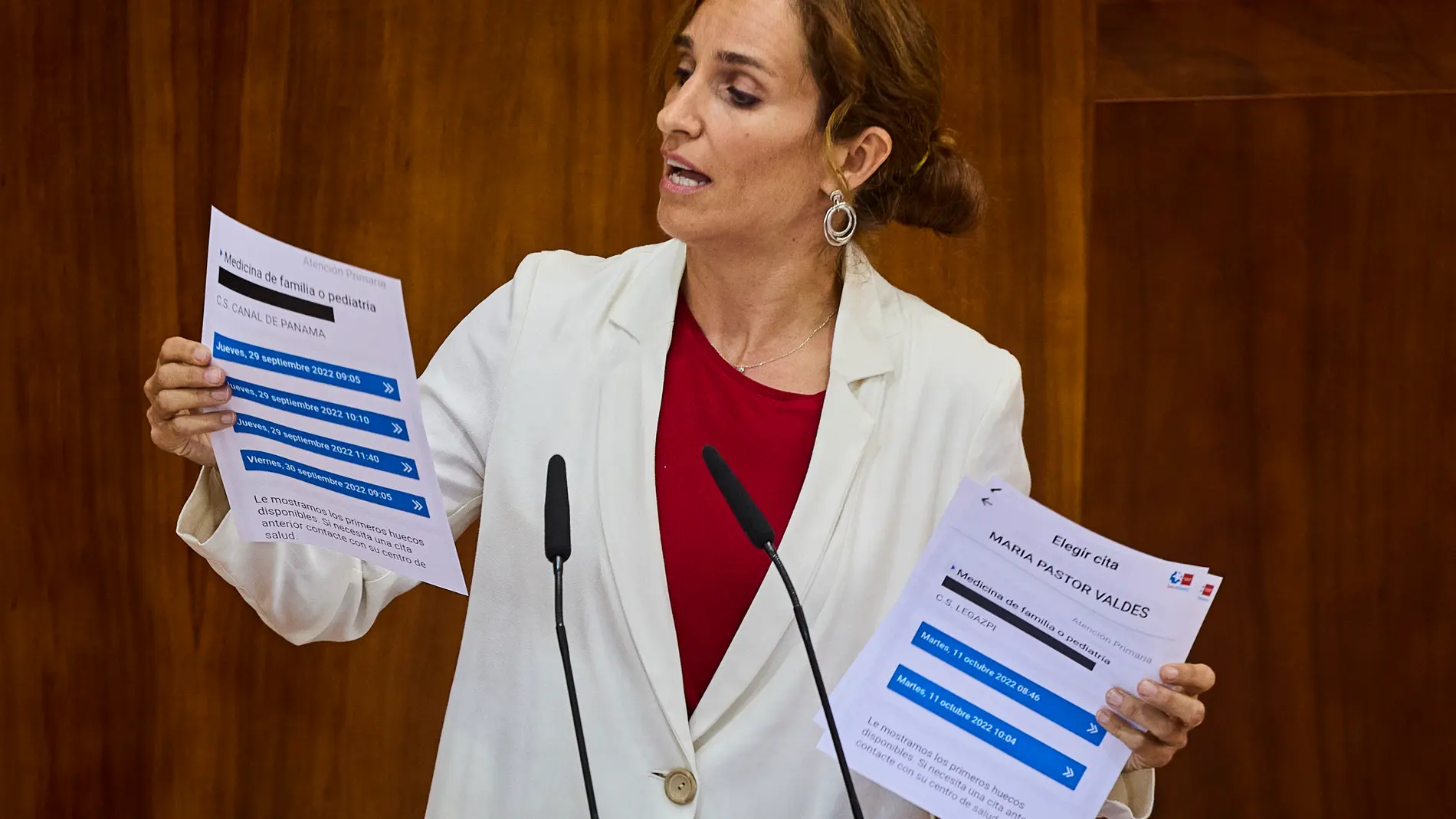 Mónica García portavoz del grupo parlamentario Mas Madrid 