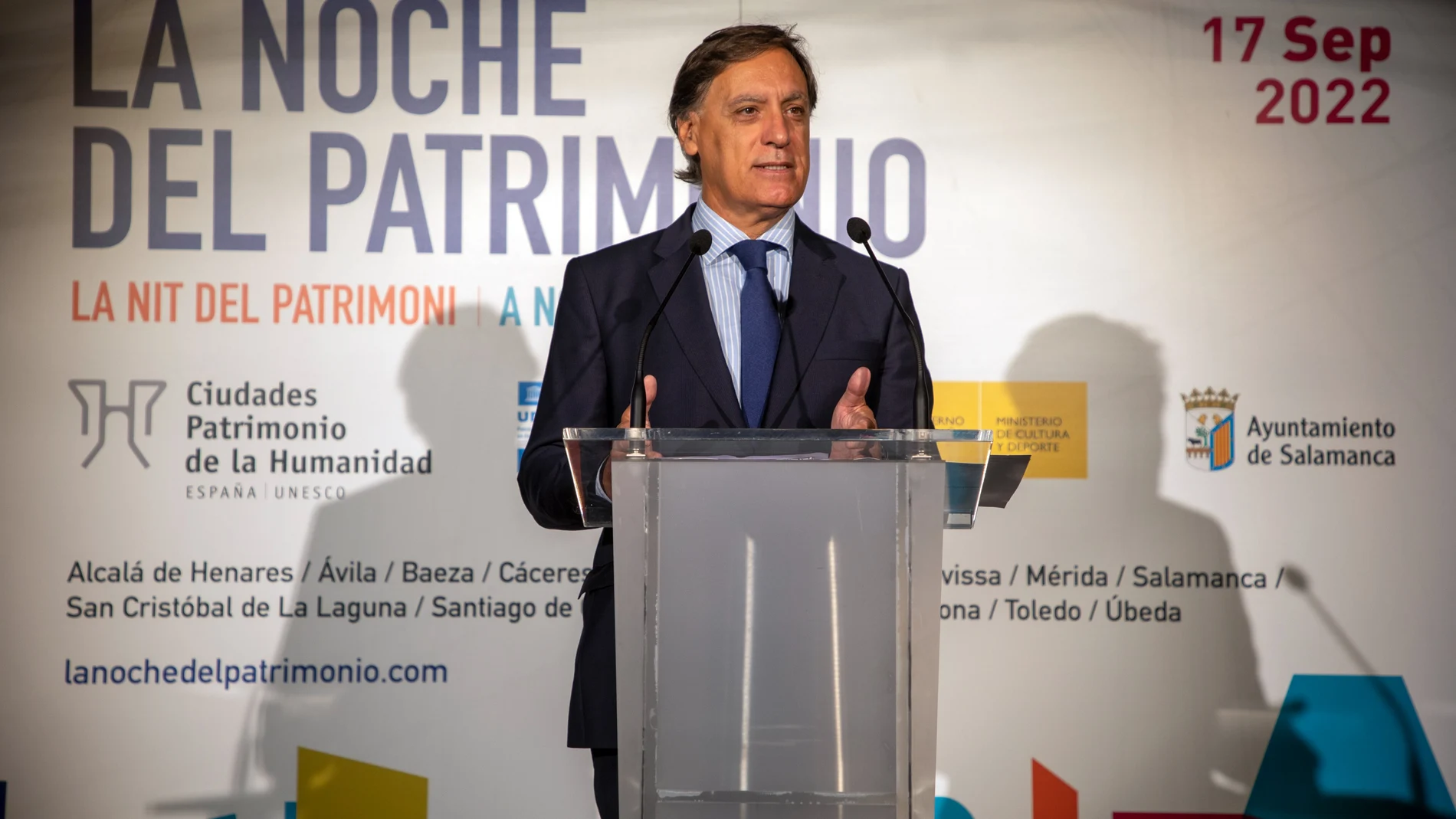 El alcalde de Salamanca, Carlos García Carbayo, presenta "La Noche del Patrimonio"