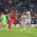La jugada del gol de Lucas Hernández en el partido ante el Barça