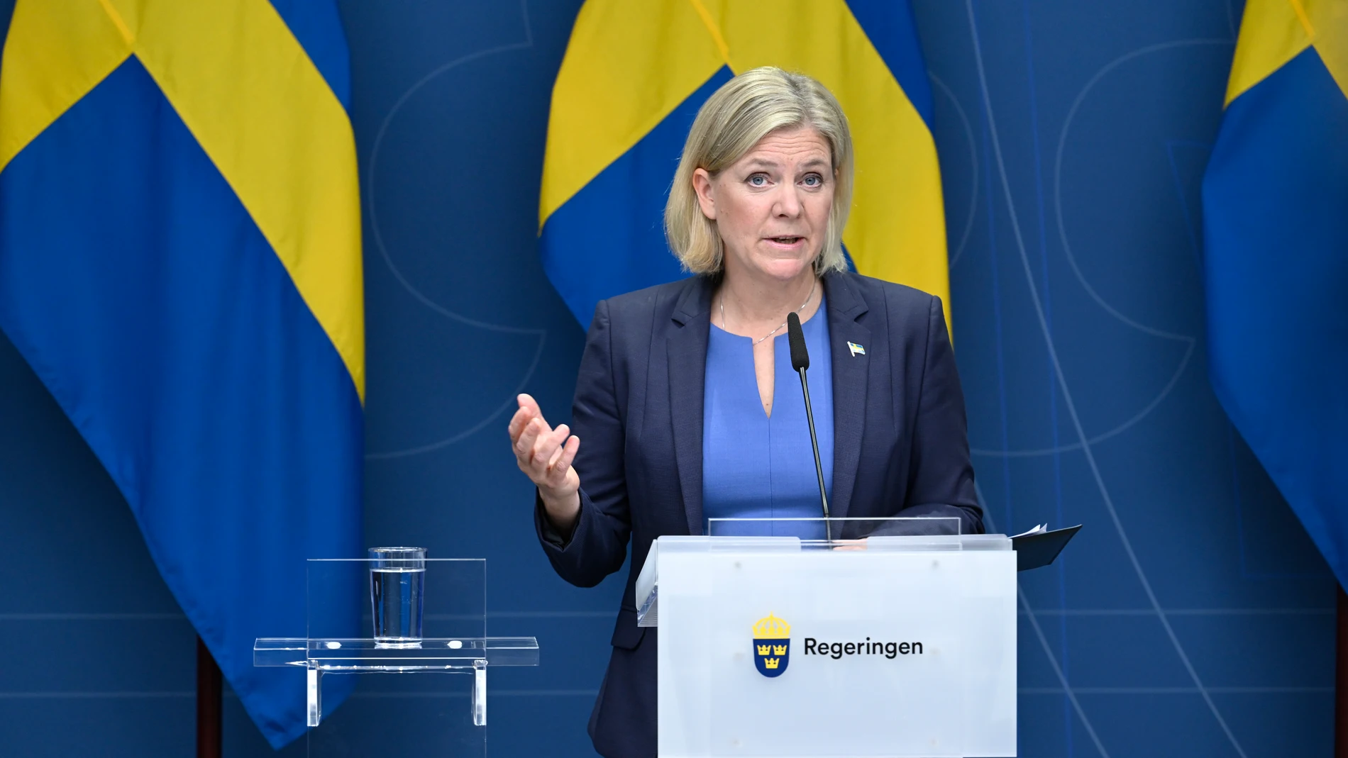 La primera ministra sueca, la socialdemócrata Magdalena Andersson