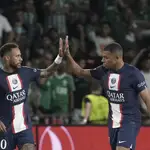 Neymar y Mbappé en un partido