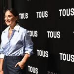 La marquesa de Griñón, Tamara Falcó, posa a su llegada a la presentación de la nueva colección de TOUS, este miércoles en Madrid. EFE/ Fernando Villar
