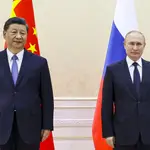 Xi Jinping y Vladimir Putin en Uzbekistán