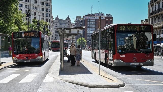 Autobuses de la EMT en Valencia