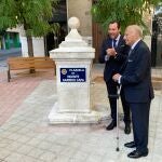 El empresario Vicente Garrido Capa recibe el homenaje del Ayuntamiento de Valladolid con la denominación de una plazuela a su nombre. EUROPA PRESS 16/09/2022