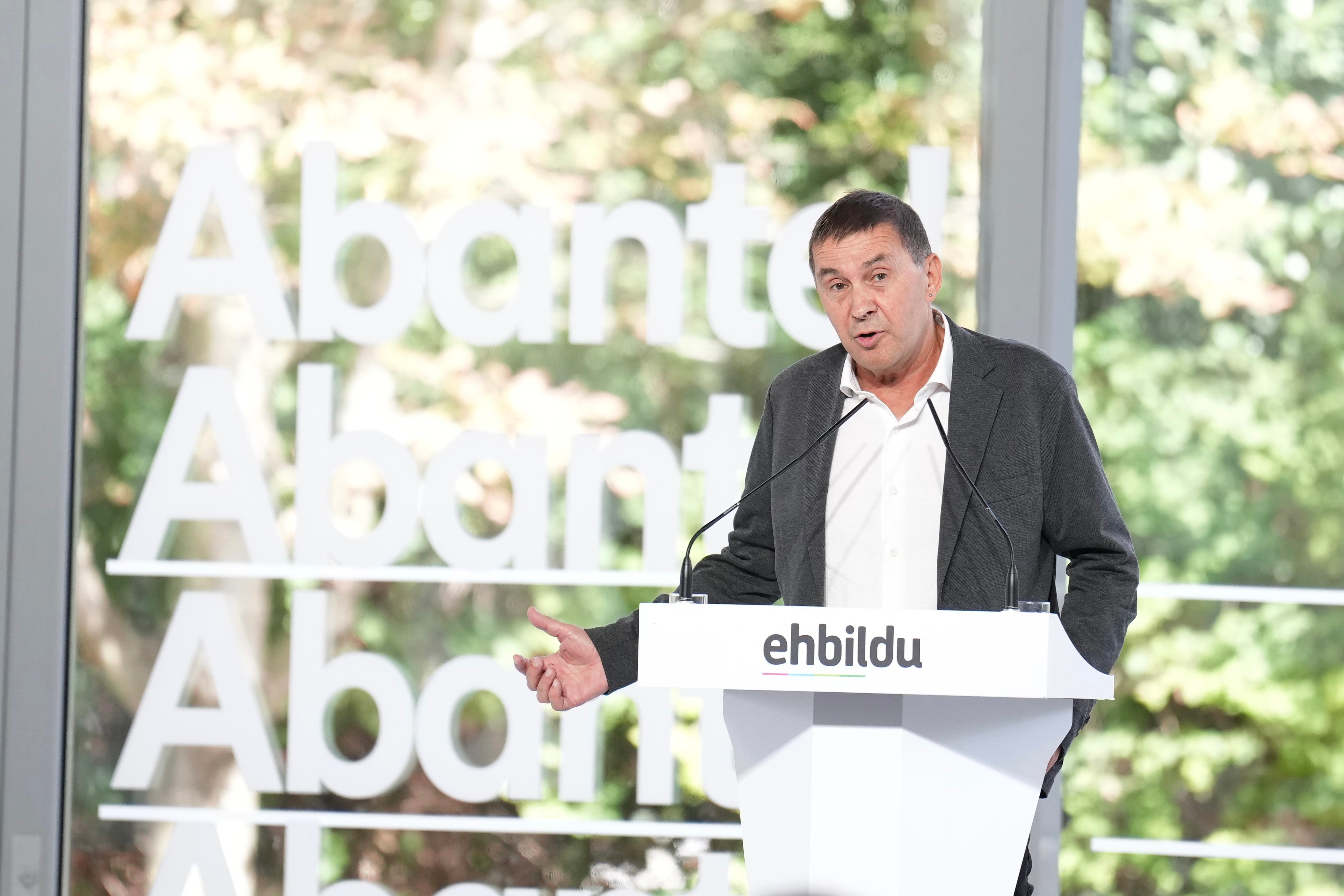 El coordinador general de EH Bildu, Arnaldo Otegi,