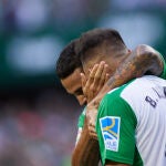 Borja Iglesias, en la celebración de su segundo gol.