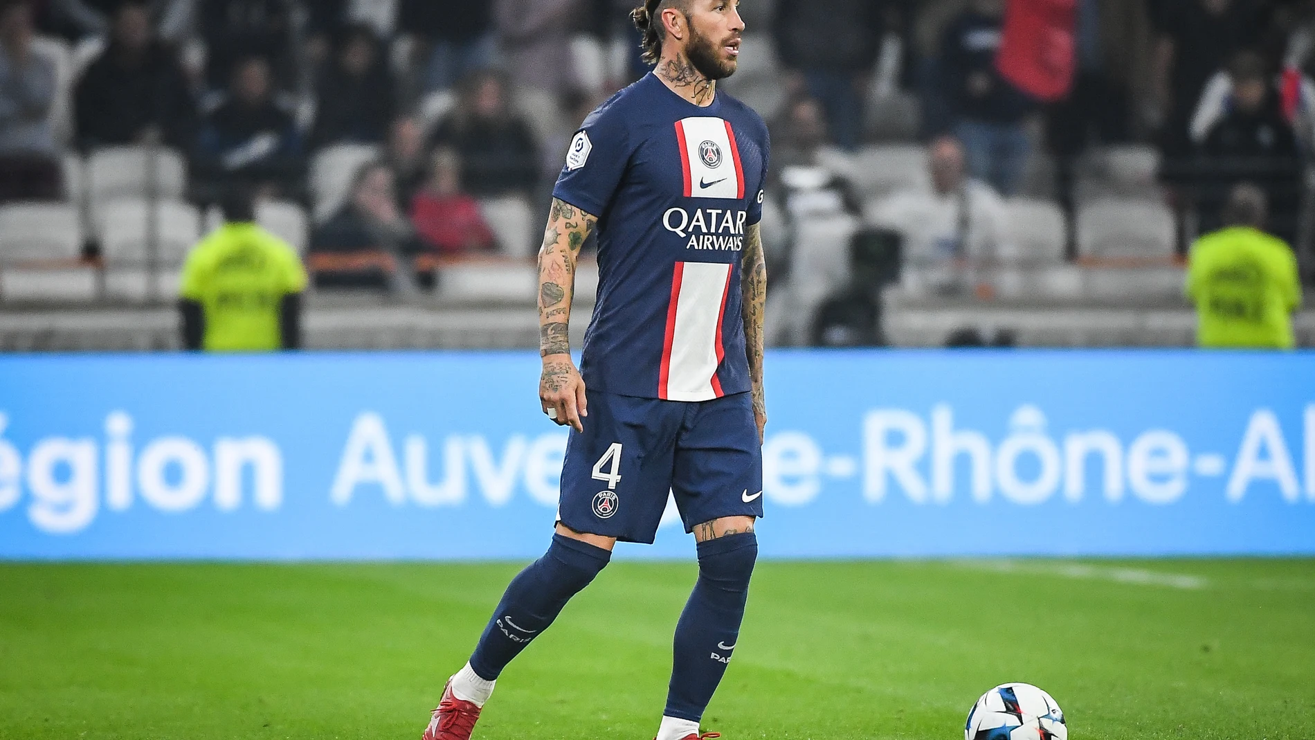 Sergio Ramos, en uno de los últimos partidos del PSG