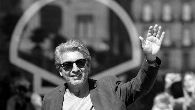 El actor argentino Ricardo Darín durante su llegada a la capital donostiarra