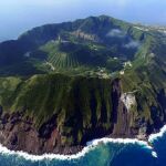 Vista aérea de Aogashima. Charly W. Karl