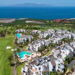Vista aérea de Abama Golf y el hotel Las Terrazas.