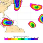 El Centro Nacional de Huracanes vigila una onda tropical próxima a Canarias