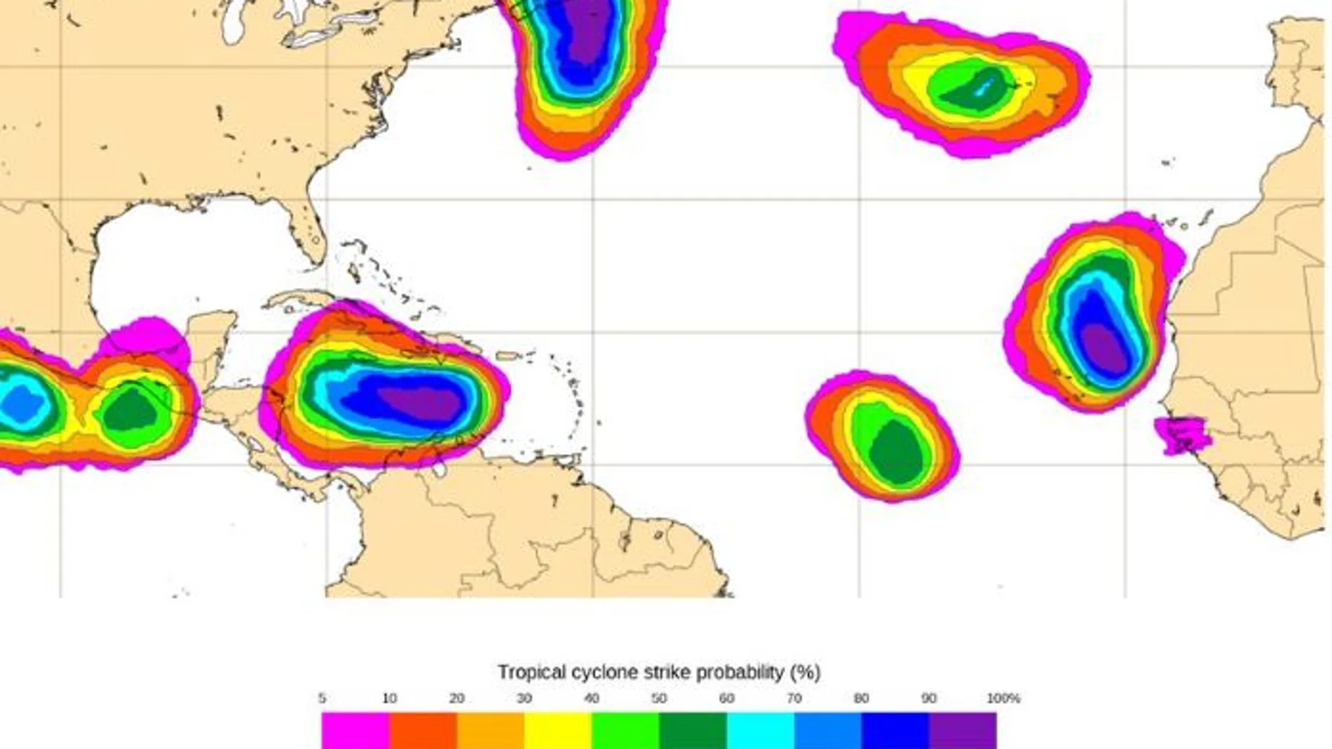 El Centro Nacional de Huracanes vigila una onda tropical próxima a Canarias
