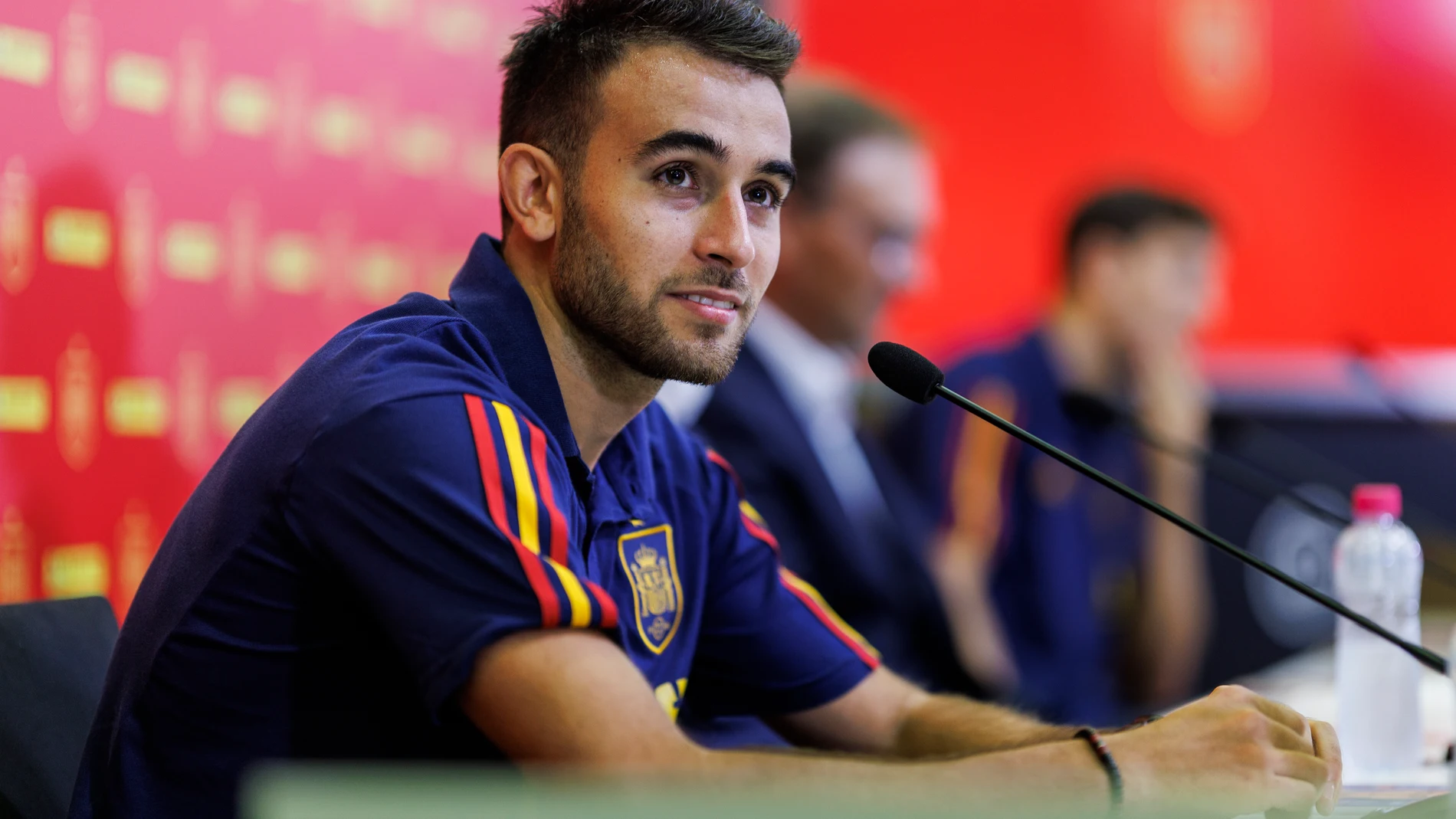 Eric García en rueda de prensa.