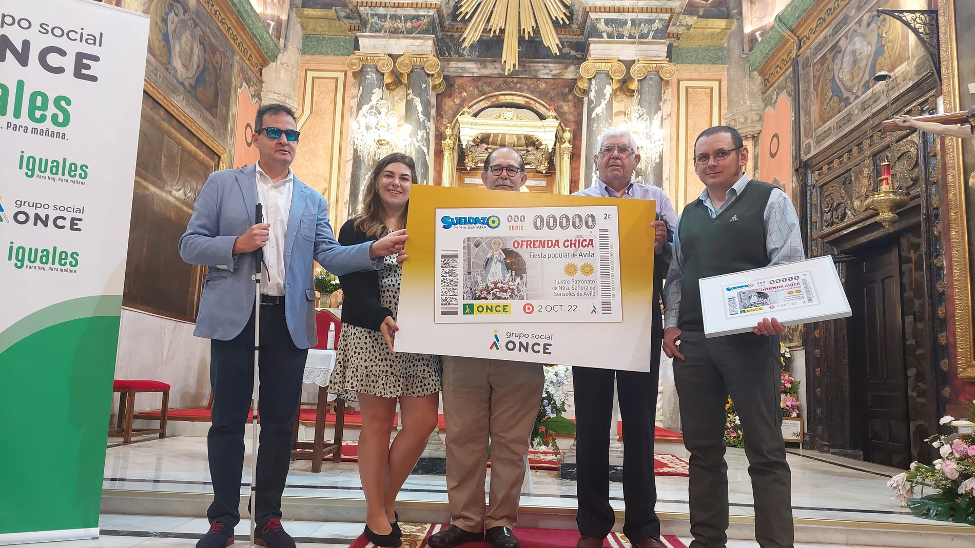 La ONCE difundirá la Ofrenda Chica de Ávila mediante 5,5 millones de cupones