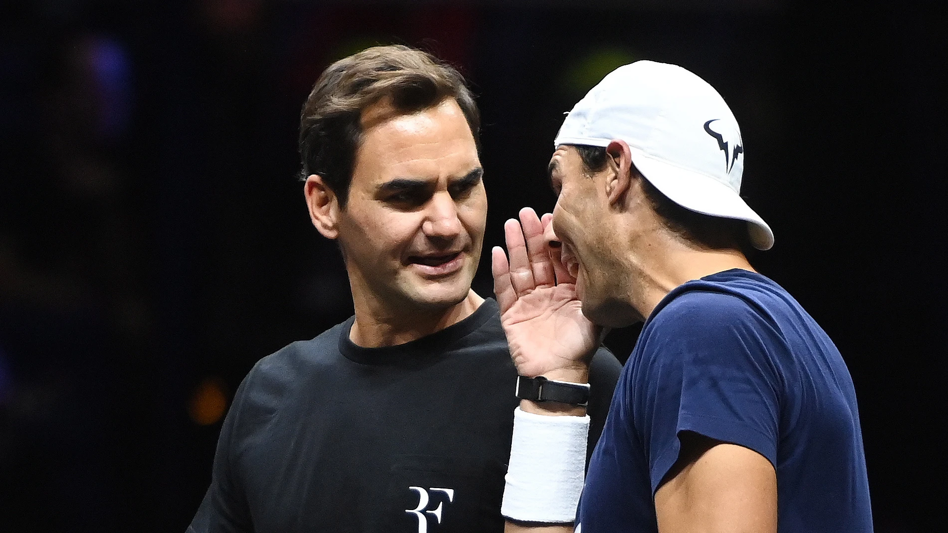 Rafa Nadal y Federer en el último partido juntos