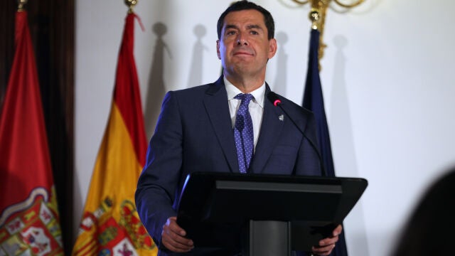El presidente de la junta de Andalucía, Juanma Moreno
