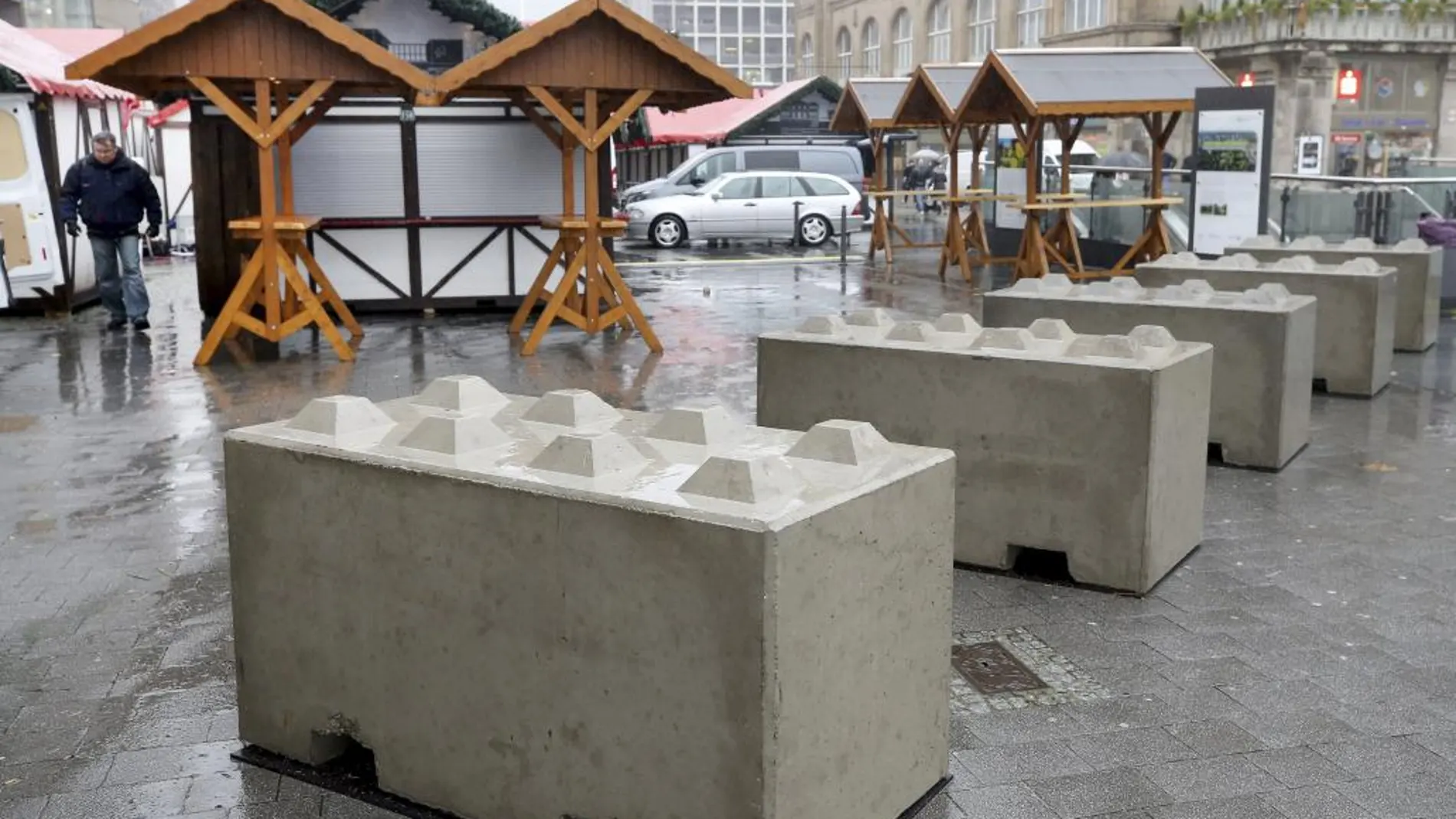 Alemania ha instalado bloques de cemento para prevenir atentados en los mercadillos navideños