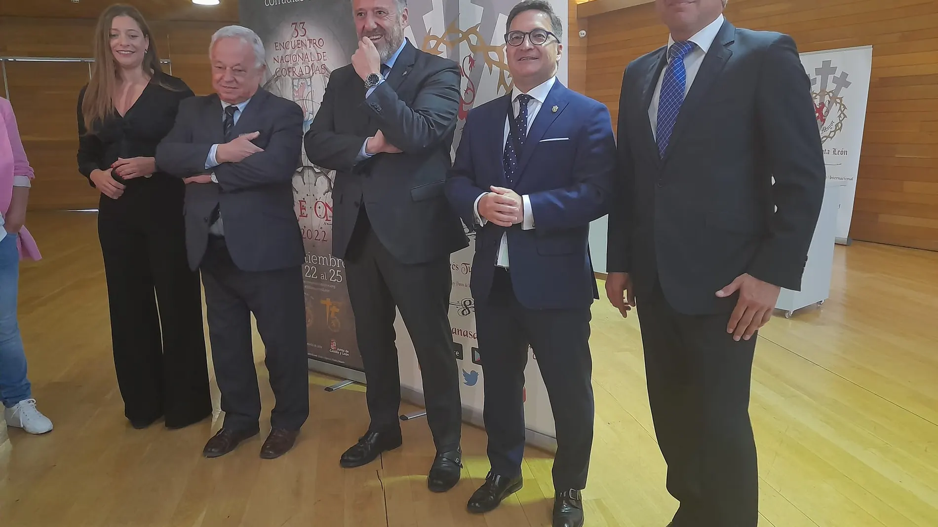 Inauguración del 33 Encuentro Nacional de Cofradías Penitenciales de España, en el que han participado, entre otros, Gonzalo Santonja, Carlos Pollán, Ester Muñoz, Juan José Omella o Manuel Ángel Fernández
