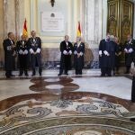 El presidente del Tribunal Supremo, Carlos Lesmes durante el acto de apertura del Año Judicial 2022/2023 este miércoles en la sede del Tribunal Supremo, en Madrid