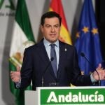 El presidente andaluz, Juanma Moreno