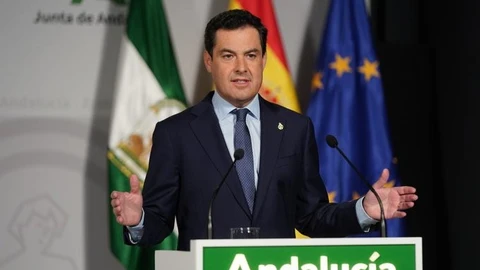 El presidente andaluz, Juanma Moreno