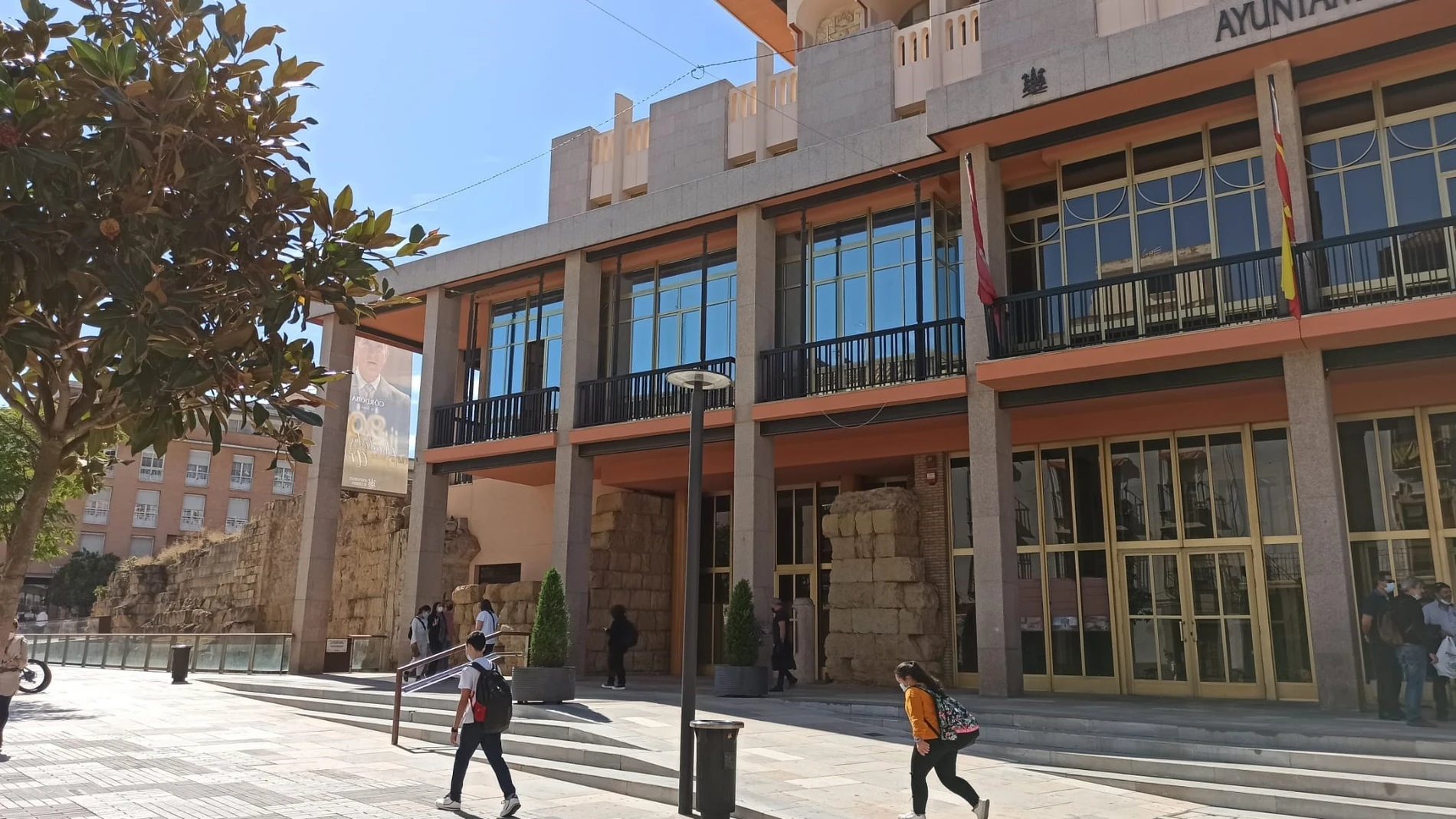 Vista de la fachada principal del Ayuntamiento de Córdoba