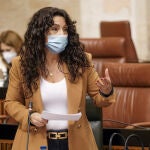 La consejera de Igualdad, Rocío Ruiz, en el Parlamento andaluz