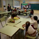 Alumnos en un colegio de Andalucía