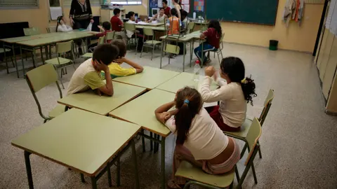 Alumnos en un colegio