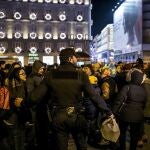 Controles de acceso a la Puerta del Sol con motivo de la celebración de las Campanadas de Fin de Año