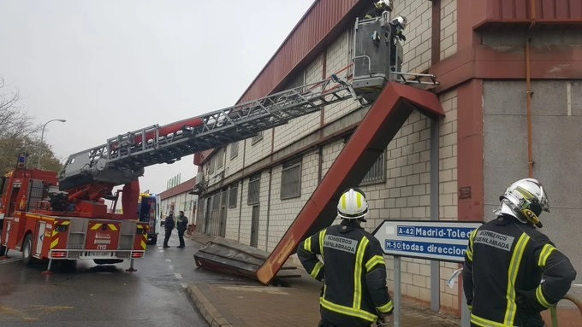 Accidente laboral en el polígono Cobo Calleja