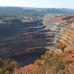 Vista de la mina onubense de Riotinto
