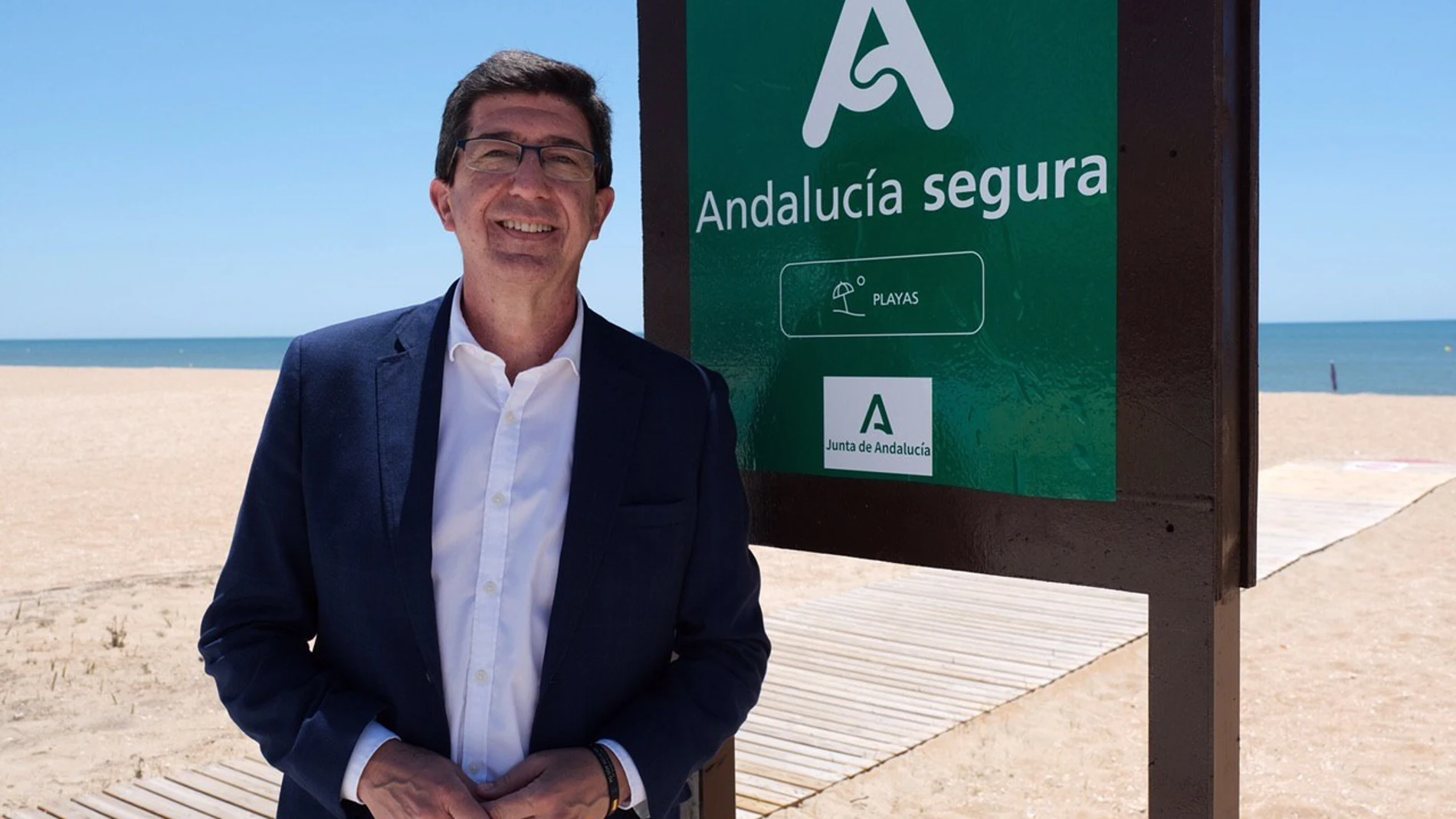 El vicepresidente de la Junta y consejero de Turismo, Juan Marín
