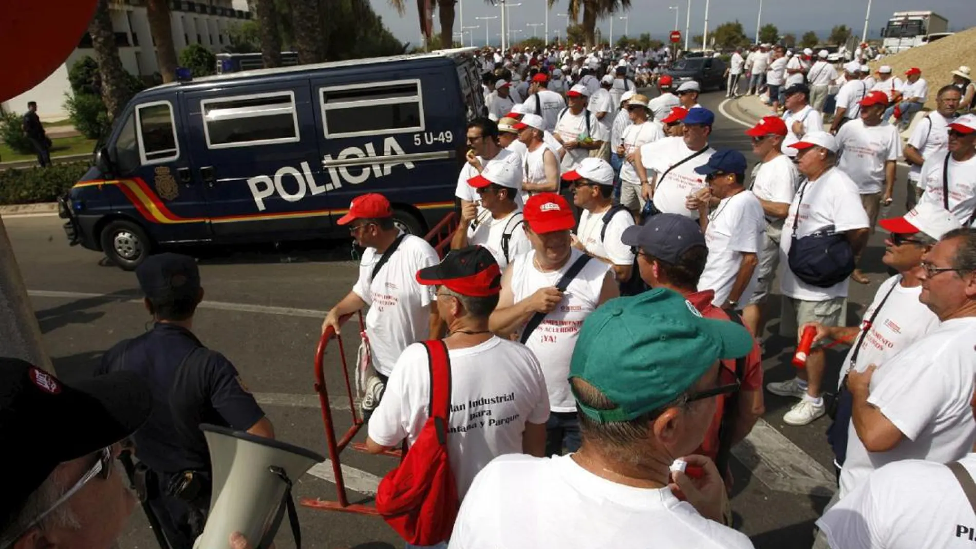 Imagen de unas de las múltiples protestas que organizaron los trabajadores de Santa Motor, una de las entidades que la Junta da por extinguida