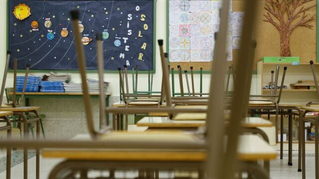 Imagen de un aula vacía