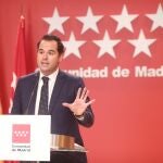 El vicepresidente y portavoz de la Comunidad de Madrid, Ignacio Aguado