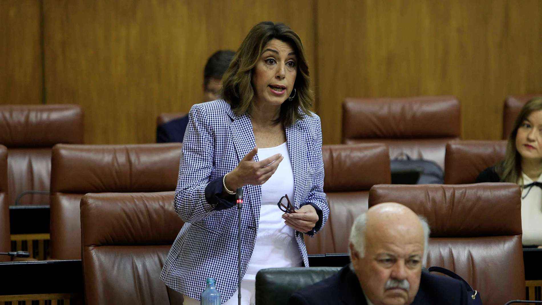 La socialista Susana Díaz, en el Parlamento andaluz
