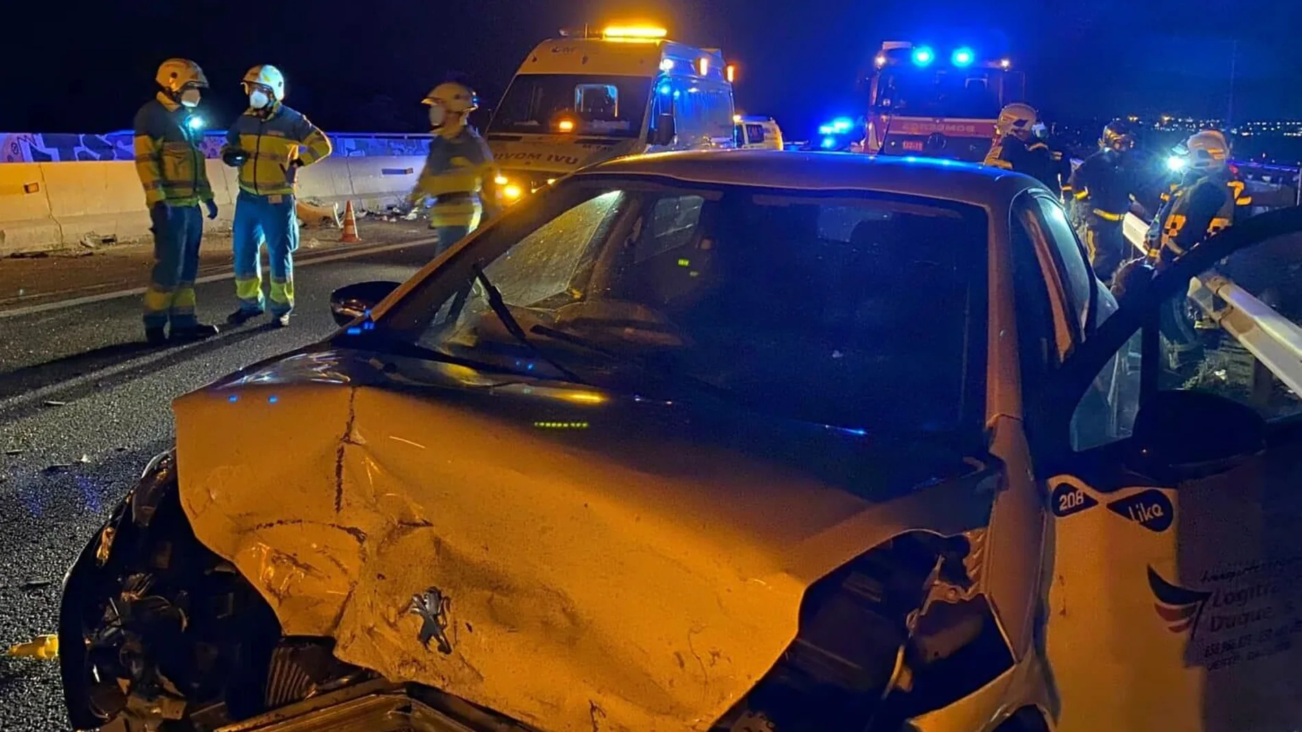 Un muerto y cinco heridos en un accidente múltiple en la A-5 en Navalcarnero