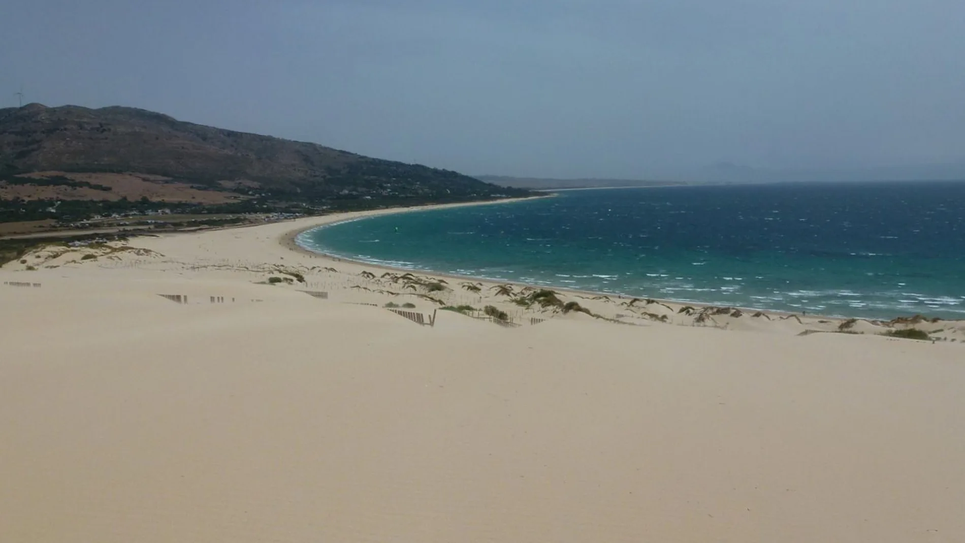 Vista de la duna y la ensenada de Valdevaqueros, en Cádiz