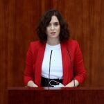 La presidenta de la Comunidad de Madrid, Isabel Díaz Ayuso