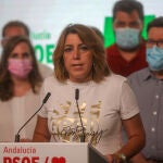 La aún secretaria general del PSOE-A, Susana Díaz