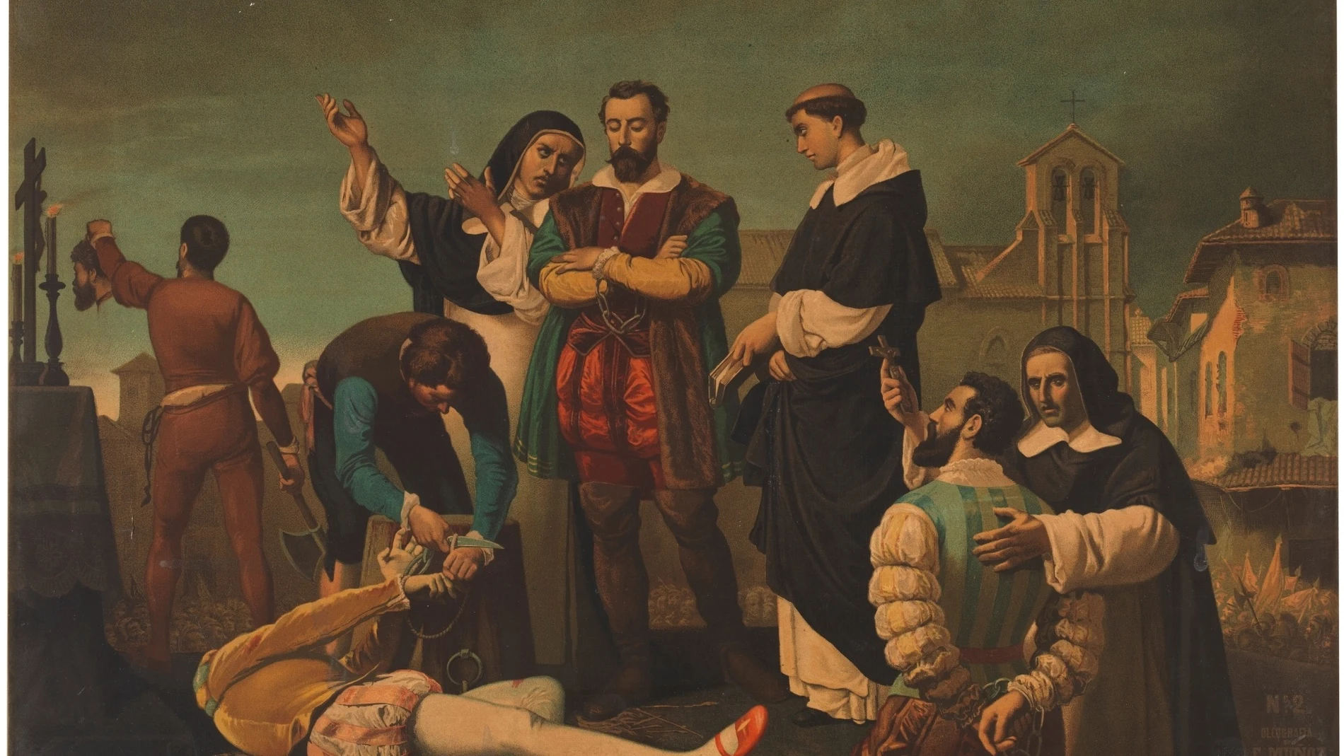 Pintura de Antonio Gisbert, "Los Comuneros"